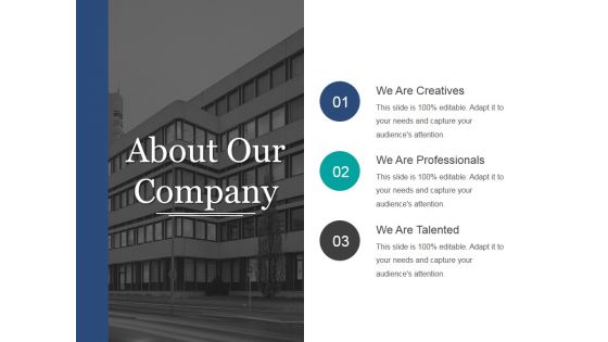 About Our Company Ppt PowerPoint Presentation Styles