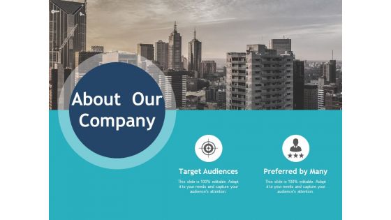 About Our Company Target Audiences Ppt PowerPoint Presentation Infographic Template Shapes