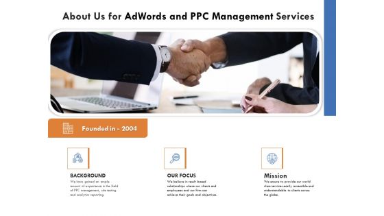 About Us For Adwords And PPC Management Services Formats PDF