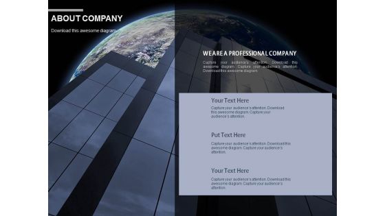 About Us Professional Company Key Features Powerpoint Slides
