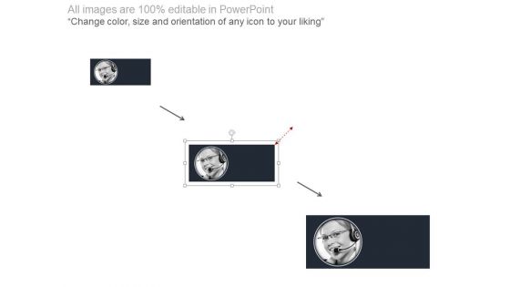 About Us Slide With Social Media Links Powerpoint Slides
