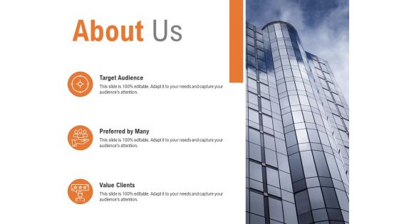 About Us Target Audience Ppt PowerPoint Presentation Pictures Example File