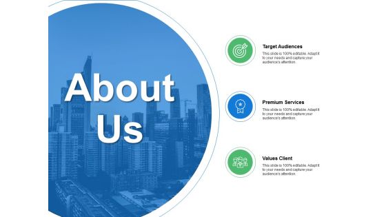 About Us Target Audiences Ppt PowerPoint Presentation File Introduction