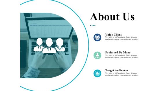 About Us Target Audiences Ppt Powerpoint Presentation Icon Designs Download