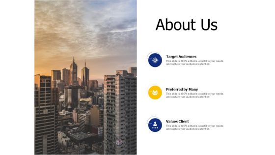 About Us Target Audiences Ppt PowerPoint Presentation Icon Graphics Example