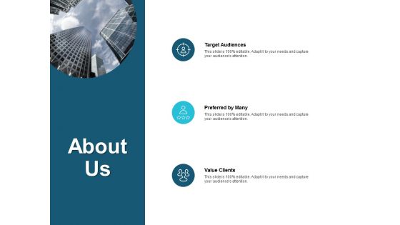 About Us Target Audiences Ppt PowerPoint Presentation Inspiration Background Image
