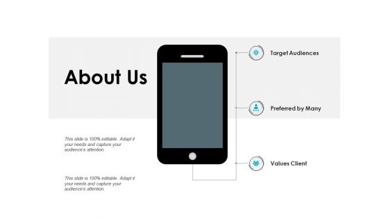 About Us Target Audiences Ppt PowerPoint Presentation Pictures Graphic Images