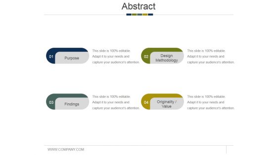 Abstract Ppt PowerPoint Presentation Summary Inspiration