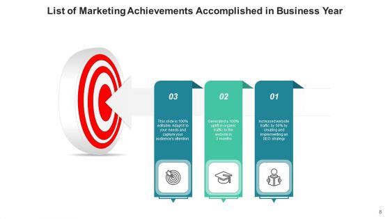 Accomplishments List Plan Marketing Ppt PowerPoint Presentation Complete Deck With Slides
