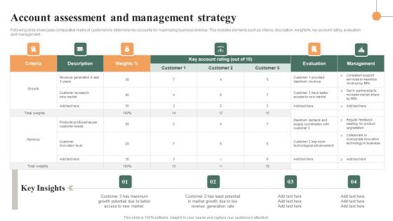 Account Assessment And Management Strategy Ideas PDF
