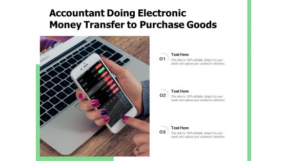 Accountant Doing Electronic Money Transfer To Purchase Goods Ppt PowerPoint Presentation File Summary PDF