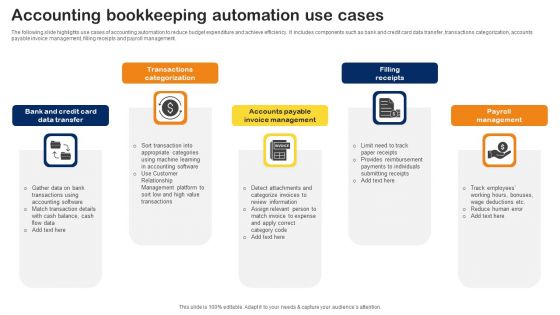 Accounting Bookkeeping Automation Use Cases Structure PDF