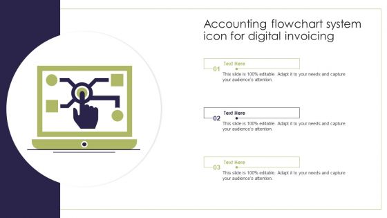 Accounting Flowchart System Icon For Digital Invoicing Clipart PDF