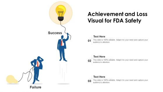 Achievement And Loss Visual For Fda Safety Ppt PowerPoint Presentation Gallery Deck PDF Achievement And Loss Visual For Fda Safety Ppt PowerPoint Presentation Gallery Deck PDF