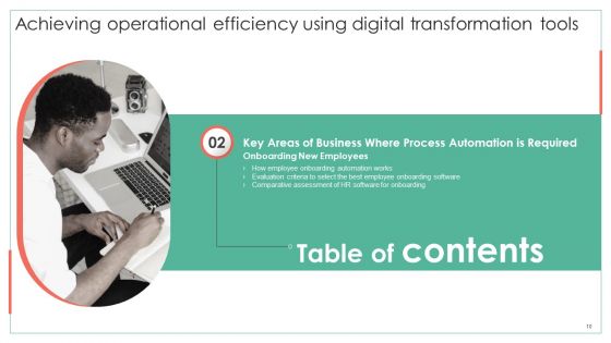 Achieving Operational Efficiency Using Digital Transformation Tools Ppt PowerPoint Presentation Complete Deck With Slides