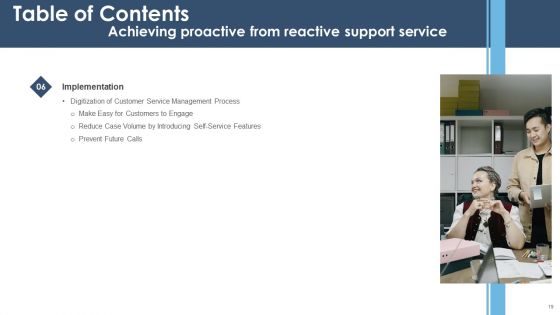 Achieving Proactive From Reactive Support Service Ppt PowerPoint Presentation Complete Deck With Slides