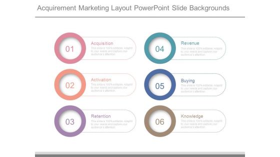 Acquirement Marketing Layout Powerpoint Slide Backgrounds