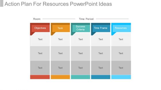 Action Plan For Resources Powerpoint Ideas