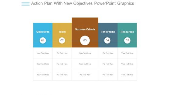 Action Plan With New Objectives Powerpoint Graphics Action Plan With New Objectives Powerpoint Graphics