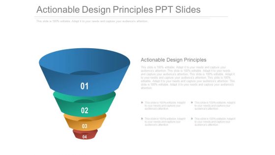 Actionable Design Principles Ppt Slides