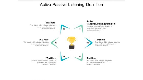 Active Passive Listening Definition Ppt PowerPoint Presentation Portfolio Skills Cpb
