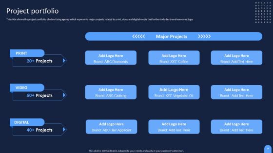 Ad And Media Agency Company Profile Ppt PowerPoint Presentation Complete Deck With Slides