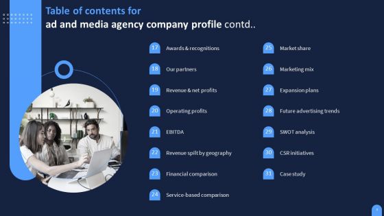 Ad And Media Agency Company Profile Ppt PowerPoint Presentation Complete Deck With Slides