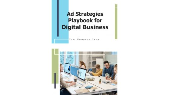 Ad Strategies Playbook For Digital Business Template