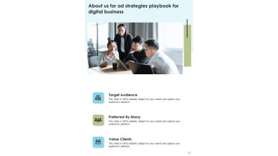 Ad Strategies Playbook For Digital Business Template
