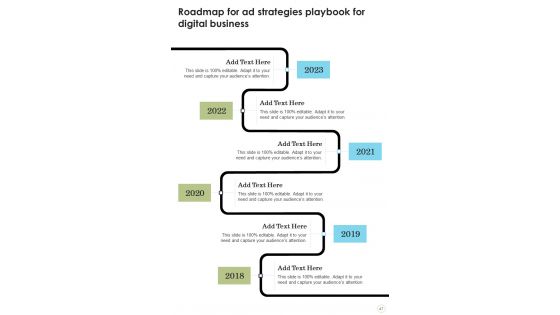 Ad Strategies Playbook For Digital Business Template