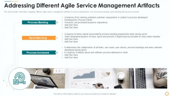 Addressing Different Agile Service Management Artifacts Ppt Background Images PDF