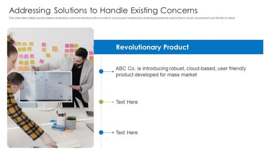 Addressing Solutions To Handle Existing Concerns Formats PDF