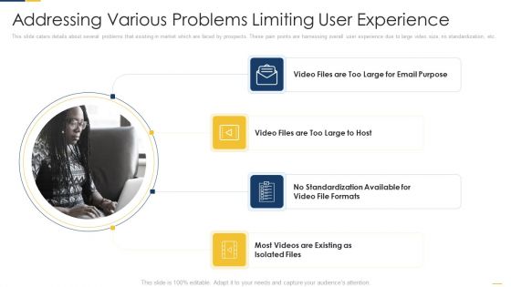 Addressing Various Problems Limiting User Experience Clipart PDF