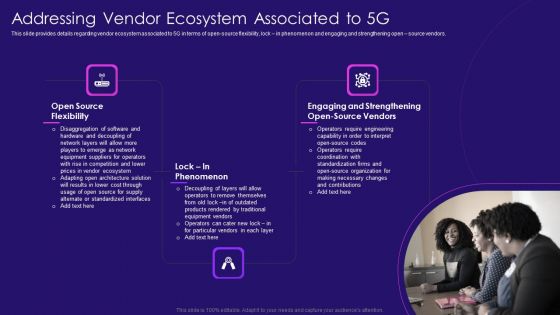 Addressing Vendor Ecosystem Associated To 5G 5G Network Architecture Instructions Inspiration PDF