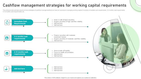 Adjusting Financial Strategies And Planning Cashflow Management Strategies For Working Capital Pictures PDF