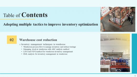 Adopting Multiple Tactics To Improve Inventory Optimization Ppt PowerPoint Presentation Complete Deck With Slides