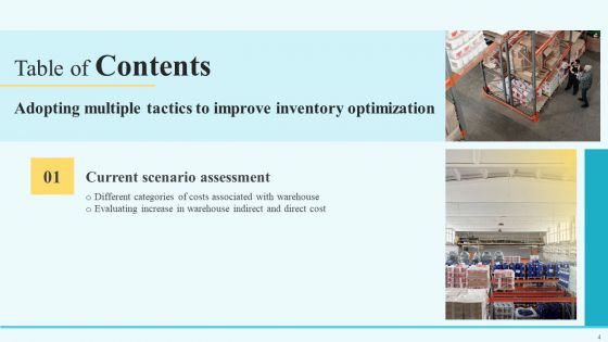 Adopting Multiple Tactics To Improve Inventory Optimization Ppt PowerPoint Presentation Complete Deck With Slides