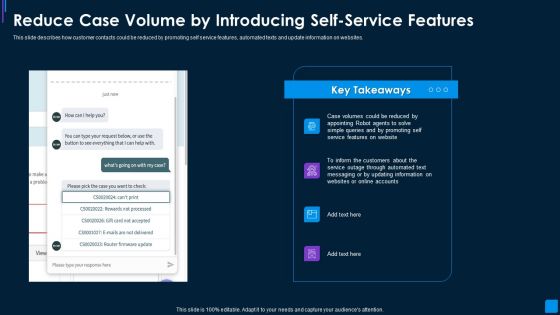 Advance IT Service Reduce Case Volume By Introducing Self Service Microsoft PDF