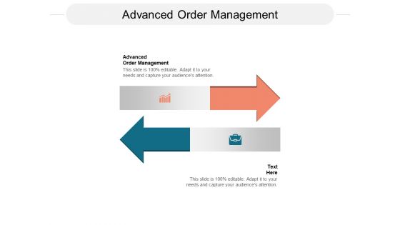 Advanced Order Management Ppt PowerPoint Presentation Professional Themes Cpb