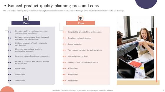 Advanced Product Quality Plan Ppt PowerPoint Presentation Complete Deck With Slides