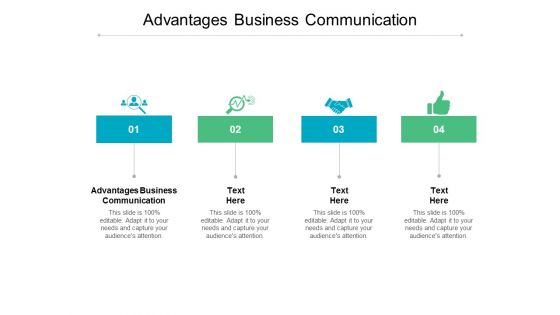 Advantages Business Communication Ppt PowerPoint Presentation Professional Cpb