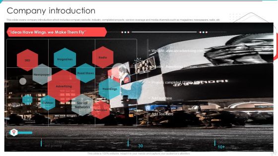 Advertisement And Marketing Agency Company Profile Ppt PowerPoint Presentation Complete Deck With Slides