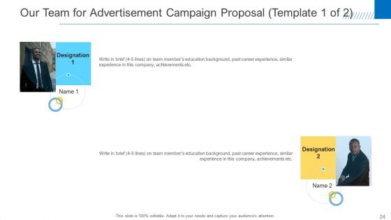 Advertisement Campaign Proposal Template Ppt PowerPoint Presentation Complete Deck With Slides