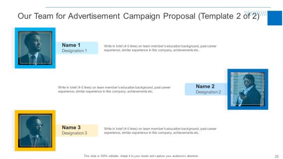 Advertisement Campaign Proposal Template Ppt PowerPoint Presentation Complete Deck With Slides
