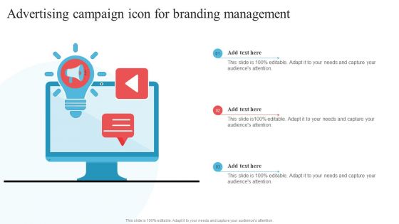 Advertising Campaign Icon For Branding Management Download PDF Advertising Campaign Icon For Branding Management Download PDF