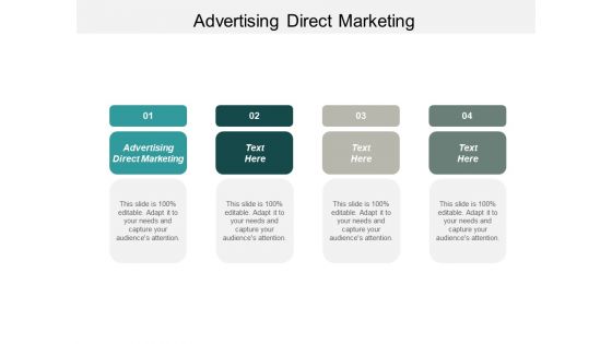 Advertising Direct Marketing Ppt PowerPoint Presentation Outline Clipart Images Cpb