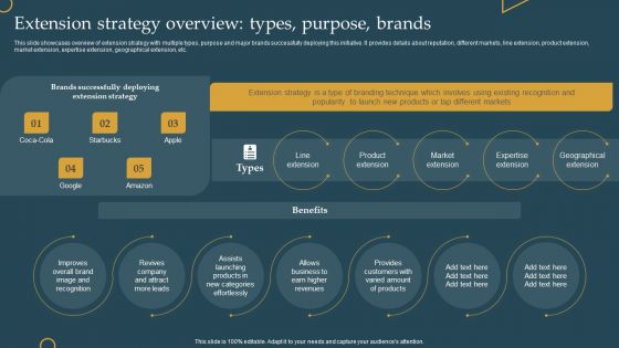 Advertising New Commodities Through Extension Strategy Overview Types Purpose Elements PDF