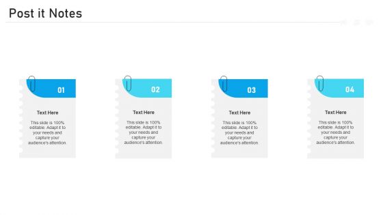 Advertising Pitch Deck Post It Notes Ppt Icon Background Designs PDF
