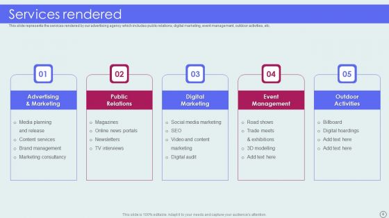 Advertising Solutions Company Details Ppt PowerPoint Presentation Complete Deck With Slides