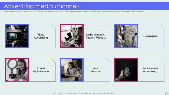 Advertising Solutions Company Details Ppt PowerPoint Presentation Complete Deck With Slides